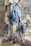 Country Garden Chintz Palazzo French Navy